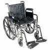 Drive Medical Silver Sport 2 Wheelchair With Detachable Desk Arms & Swing-Away Footrests, 20" Seat