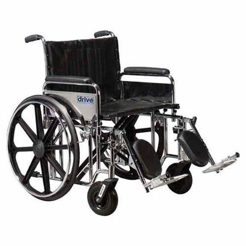 Drive Medical 22" Sentra Extra Heavy Duty Wheelchair, Detachable Desk Arm, Elevating Legrests 1 Drive Medical 22" Sentra Extra Heavy Duty Wheelchair, Detachable Desk Arm, Elevating Legrests