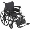 Drive Medical 20" Viper Plus GT Wheelchair, Flip Back Detachable Adjustable Full Arms, Elevating Legrests