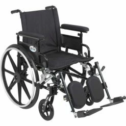 Drive Medical 20" Viper Plus GT Wheelchair, Flip Back Detachable Adjustable Full Arms, Elevating Legrests