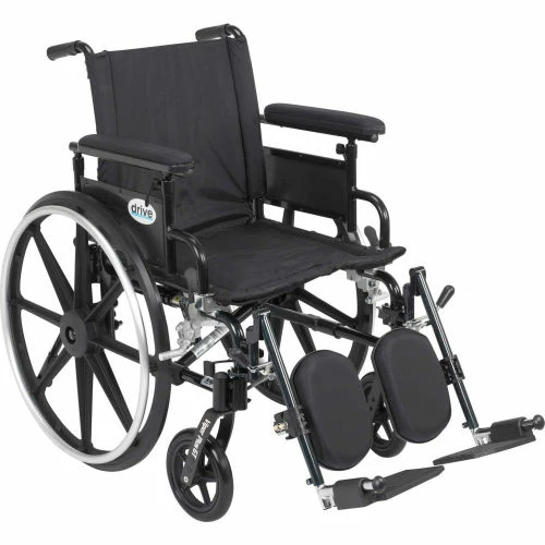 Drive Medical 20" Viper Plus GT Wheelchair, Flip Back Detachable Adjustable Full Arms, Elevating Legrests 1 Drive Medical 20" Viper Plus GT Wheelchair, Flip Back Detachable Adjustable Full Arms, Elevating Legrests