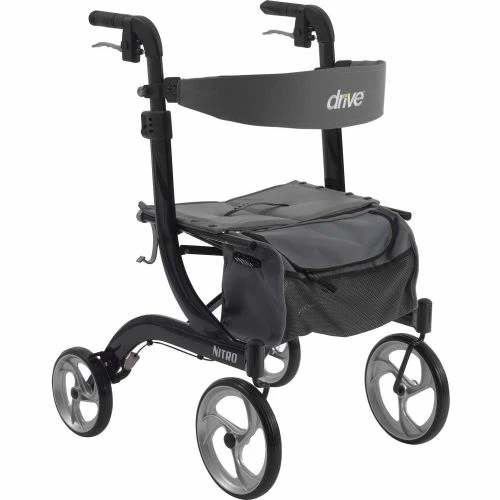 Drive Medical Nitro Euro Style Walker Rollator RTL10266BK, Black 1 Drive Medical Nitro Euro Style Walker Rollator RTL10266BK, Black