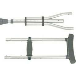 Drive Medical RTL10433 Knocked Down Universal Aluminum Crutches, 1 Pair