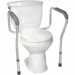 Drive Medical Toilet Safety Frame RTL12000, 300 Lbs. Capacity, White