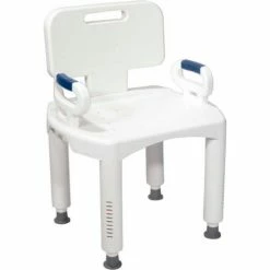 Drive Medical Bath Bench RTL12505, With Back & Arms