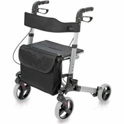 HealthSmart® Lightweight Gateway Aluminum Rollator, Titanium 15 HealthSmart® Lightweight Gateway Aluminum Rollator, Titanium -Wheelchairs & Physical Aids shop HHS 501 5012 4100
