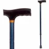 DMI Lightweight Aluminum Adjustable Walking Cane with Derby-Top Handle for Men and Women, Blue Ice