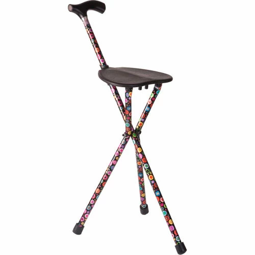 Switch Sticks Folding Walking Cane and Walking Stick with Seat, 220 pounds capacity, Bubbles 1 Switch Sticks Folding Walking Cane and Walking Stick with Seat, 220 pounds capacity, Bubbles