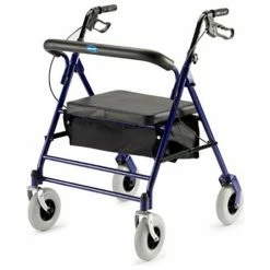 Invacare® 66550 Bariatric Rollator with 7.5" Casters, 500 lbs. Capacity, Blue