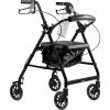 Dynarex DynaGo™ Quad 6 Rollator, Black