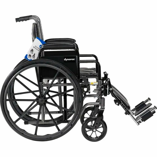 Dynarex DynaRide S2 Wheelchair, Detachable Full Arm & Foot Rest, 20"W Seat 1 Dynarex DynaRide S2 Wheelchair, Detachable Full Arm & Foot Rest, 20"W Seat