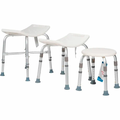 Dynarex Bariatric Shower Chair Without Back, Pack of 4 1 Dynarex Bariatric Shower Chair Without Back, Pack of 4