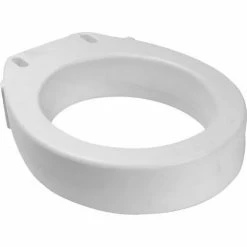 Dynarex Elongated Raised Toilet Seat Without Arms, Pack of 3