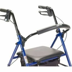 Drive Medical R800BL Steel Rollator with 6" Casters, Blue