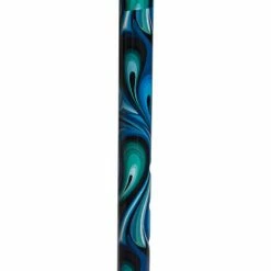 Drive Medical RTL10303SW Foam Grip Offset Handle Walking Cane, Swirl